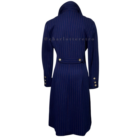 vtg Butte Knit • Double Breasted Overcoat Dress - Picture 5 of 9